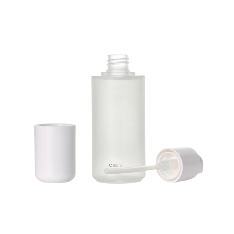 Прозрачная пластиковая бутылка для лосьона с распылительной крышкой